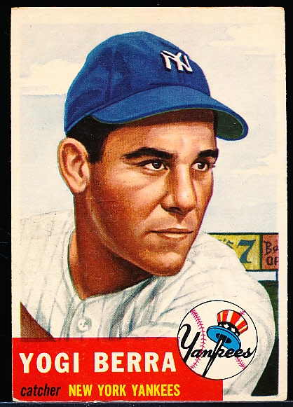 1953 Topps Bb- #104 Yogi Berra, Yankees