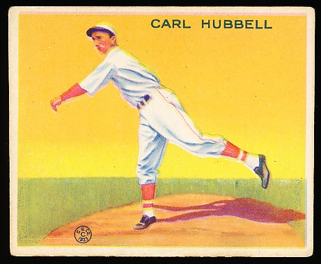 1933 Goudey Bb- #230 Carl Hubbell, Giants- Hall of Famer!