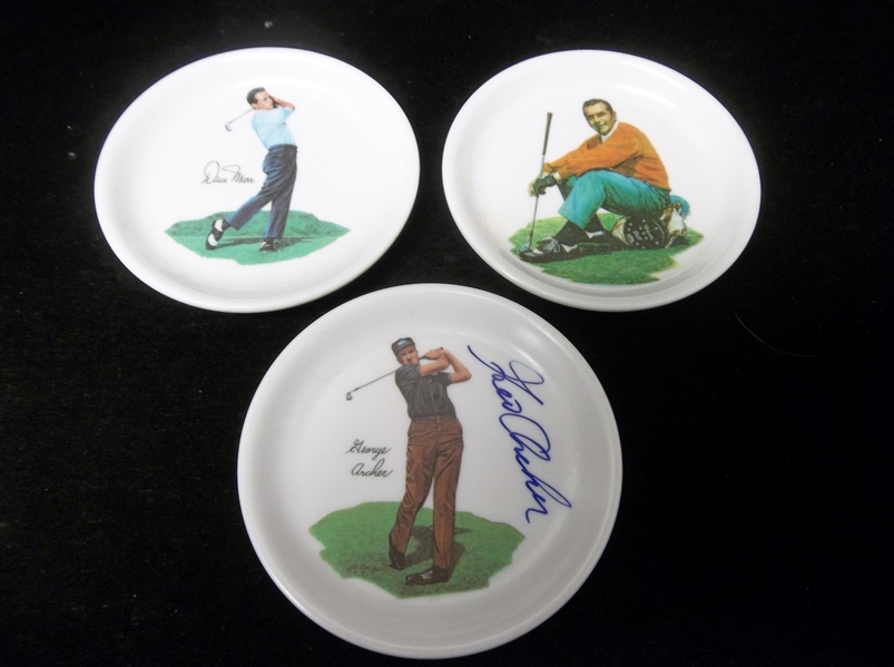 1960’s Wilson Golf Melamine Coasters- 3 Diff.- One Signed! 