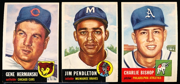 1953 Topps Baseball- 3 Diff