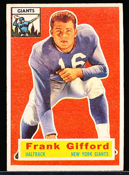 1956 Topps Fb- #53 Frank Gifford, Giants