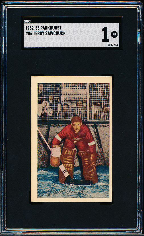 Lot Detail Parkhurst Hockey Terry Sawchuk Red Wings