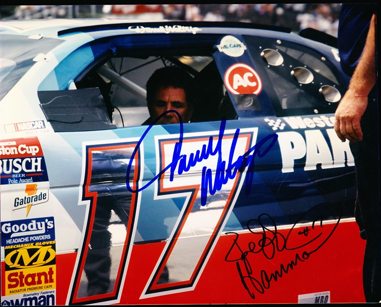 Autographed Jeff Hammond (Crew Chief) & Darrell Waltrip NASCAR Color 8” x 10” Photo