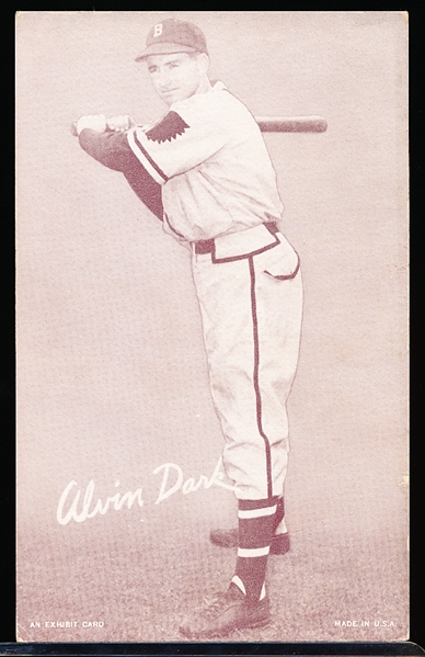1947-66 Baseball Exhibits- Alvin Dark (Braves)- Tougher Card