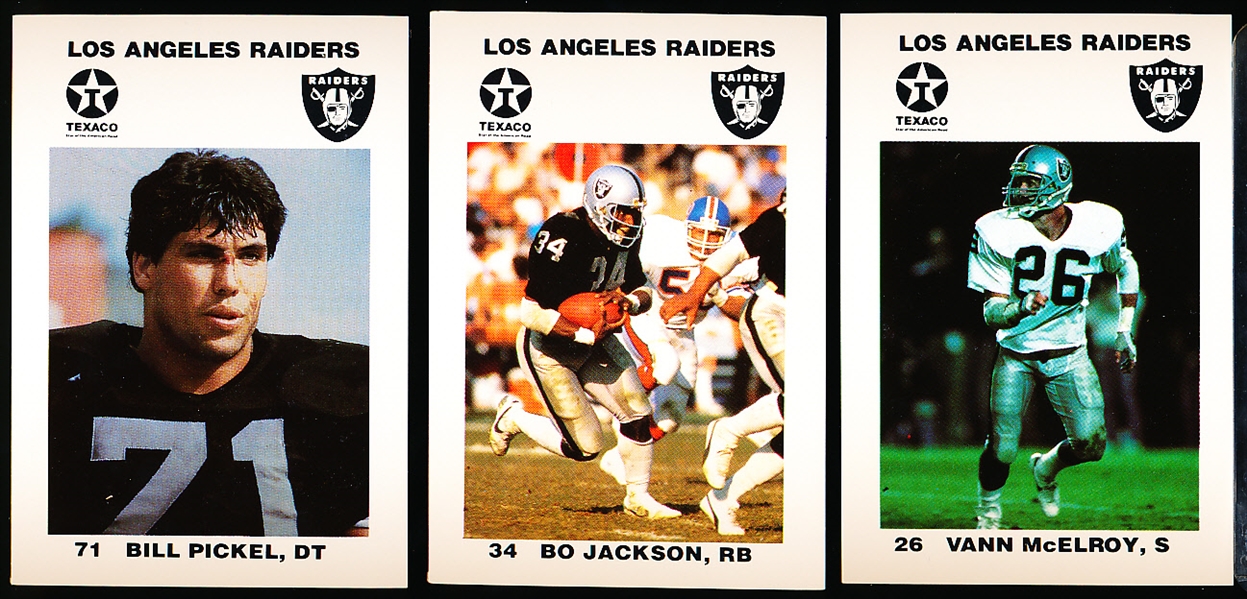 1988 Los Angeles Raiders Police Ftbl. Set