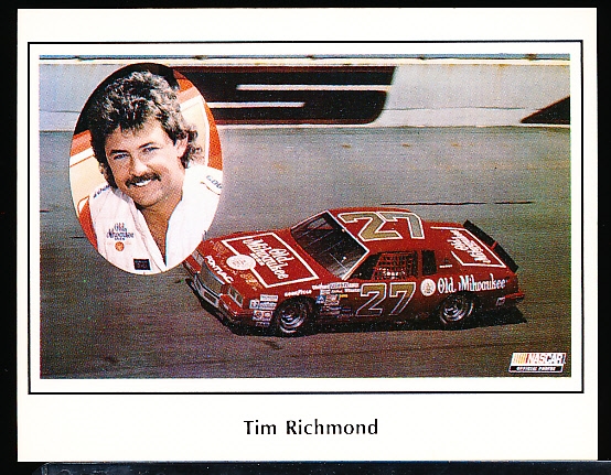 1986 SportStar Photo-Graphics NASCAR Card- Tim Richmond