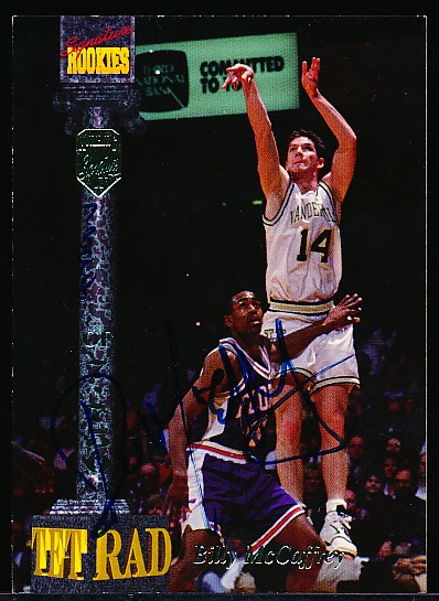 1994 Signature Rookies Tetrad- “Signatures”- #61 Billy McCaffrey, Vanderbilt