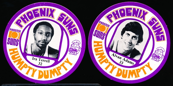 1977-78 Phoenix Suns- Humpty Dumpty Basketball- Disc Set of 12