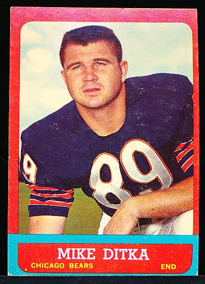 1963 Topps Fb- #62 Mike Ditka, Bears