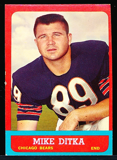 1963 Topps Fb- #62 Mike Ditka, Bears
