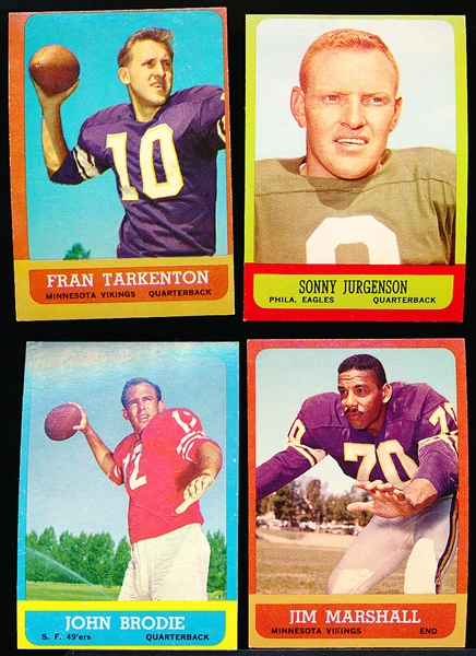 1963 Topps Fb- 4 Diff