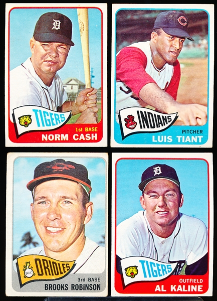1965 Topps Baseball- 4 Diff