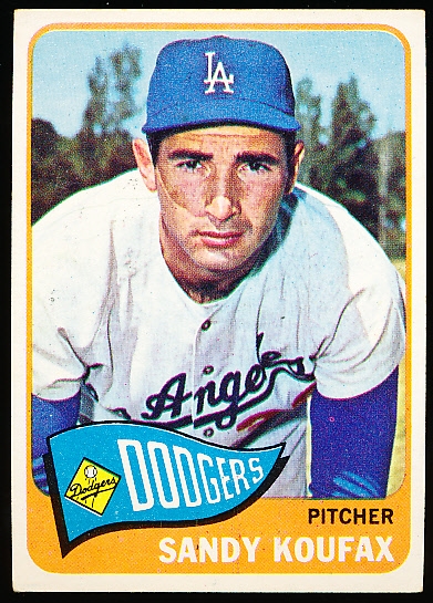 1965 Topps Baseball- #300 Sandy Koufax, Dodgers