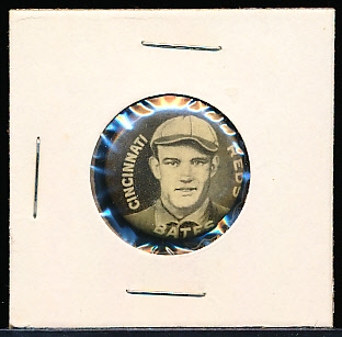 1910-12 Sweet Caporal Bb Pin- Bates, Reds