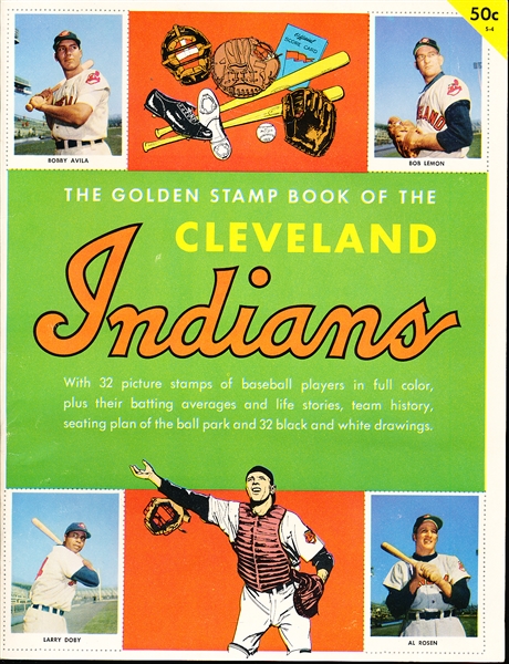 1953 Golden Stamp Book- Cleveland Indians