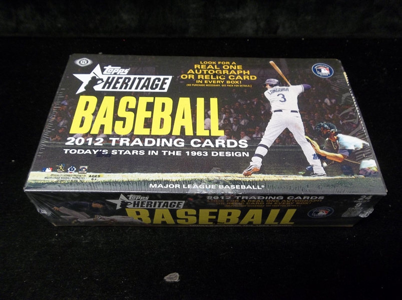 2012 Topps Heritage Bsbl.- 1 Unopened Hobby Box