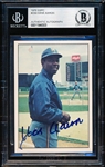 1976 SSPC Baseball Autographed Card- #239 Hank Aaron,Braves- Beckett Authenticated & Encapsulated