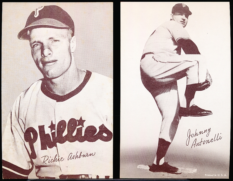 1947-66 Baseball Exhibits- 2 Diff
