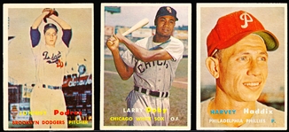 1957 Topps Baseball- 3 Diff