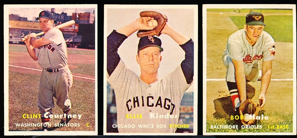 1957 Topps Baseball- 8 Cards