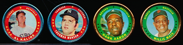 1971 Topps Bb Coins- 4 Diff