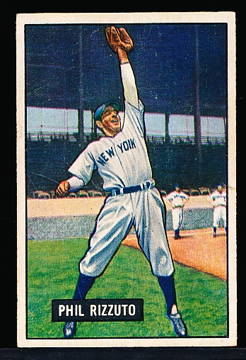 1951 Bowman Baseball- #16 Phil Rizzuto, Yankees