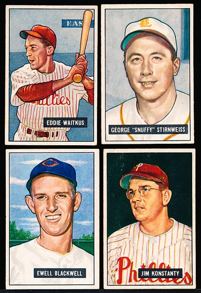 1951 Bowman Baseball- 4 Diff