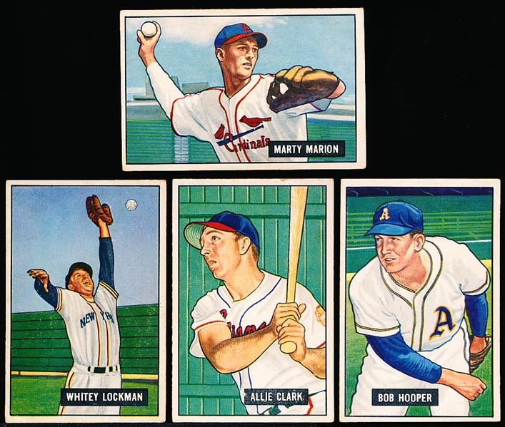 1951 Bowman Baseball- 4 Diff