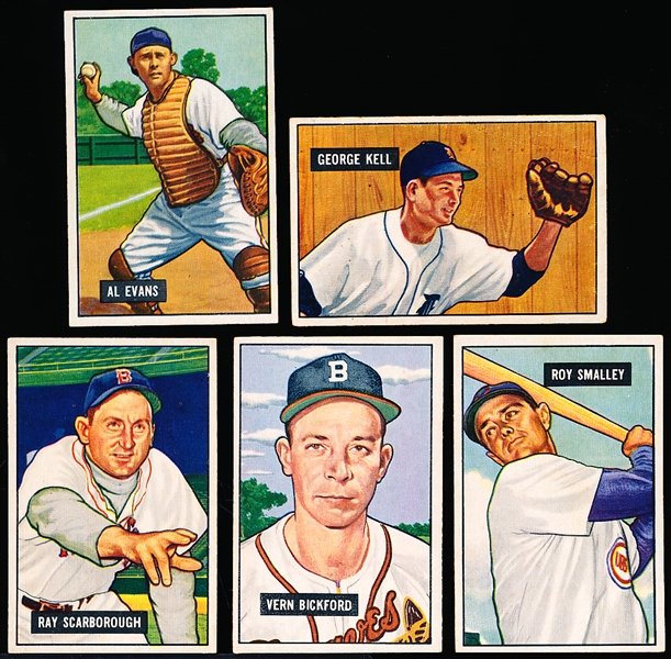 1951 Bowman Baseball- 5 Diff