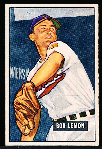 1951 Bowman Baseball- #53 Bob Lemon, Indians- Hall of Famer!