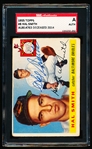 Autographed 1955 Topps Baseball- #8 Hal Smith, Baltimore- SGC Certified & Encapsulated