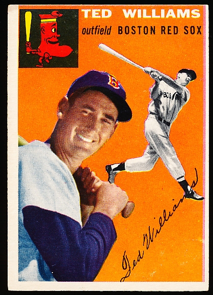 1954 Topps Baseball- #1 Ted Williams, Red Sox