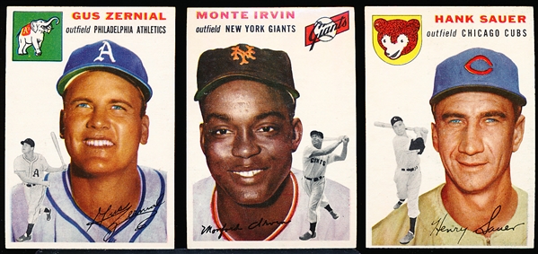 1954 Topps Baseball- 3 Diff