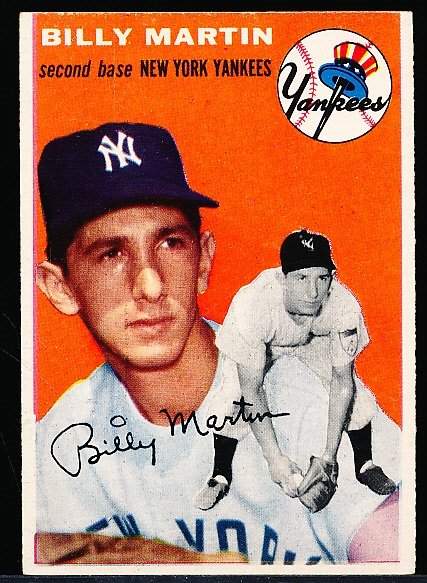 1954 Topps Baseball- #13 Billy Martin, Yankees