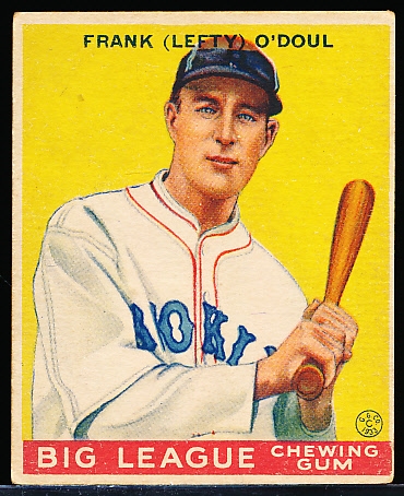 1933 Goudey Baseball- #58 Lefty O’Doul, Brooklyn