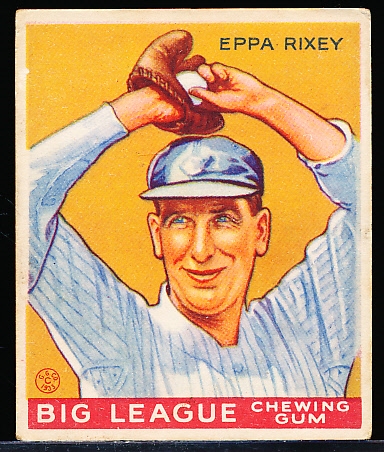 1933 Goudey Baseball- #74 Eppa Rixey, Reds