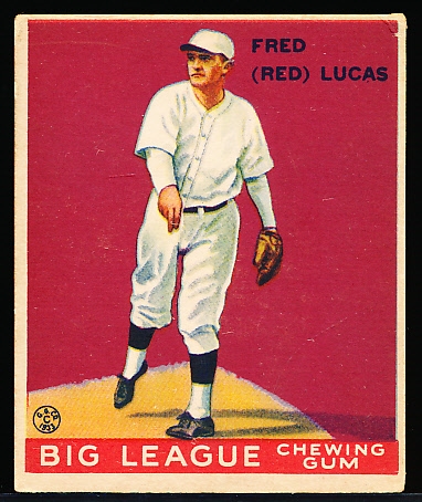 1933 Goudey Baseball- #137 Red Lucas, Reds