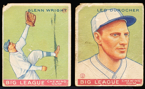 1933 Goudey Baseball- 2 Cards