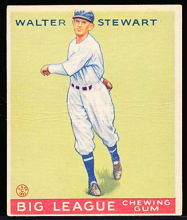 1933 Goudey Baseball- #146 Walter Stewart, Washington