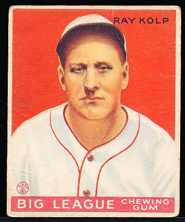 1933 Goudey Baseball- #150 Ray Kolp, Reds