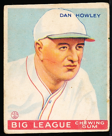 1933 Goudey Baseball- #175 Dan Howley, Toronto