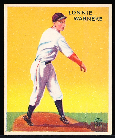 1933 Goudey Baseball- #203 Lonnie Warneke, Cubs