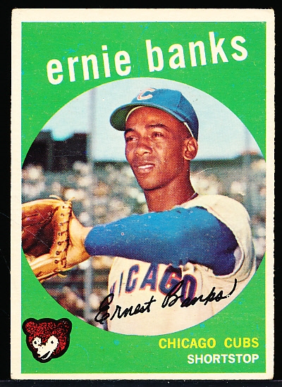 1959 Topps Bb- #350 Ernie Banks, Cubs