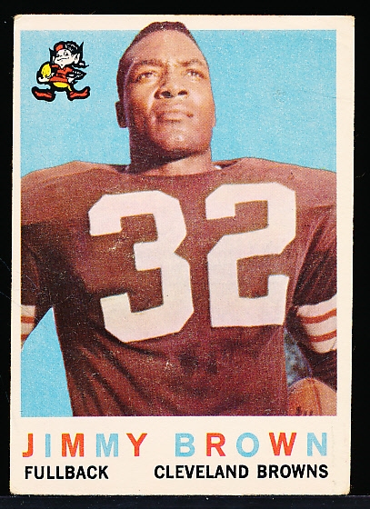 1959 Topps Football- #10 Jimmy Brown, Browns