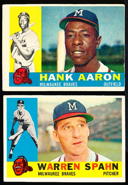 1960 Topps Baseball- 2 Stars