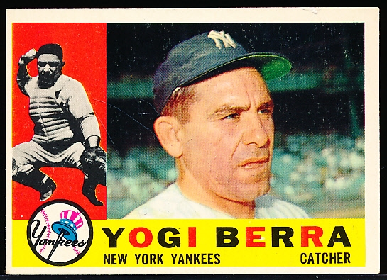 1960 Topps Baseball- #480 Yogi Berra, Yankees