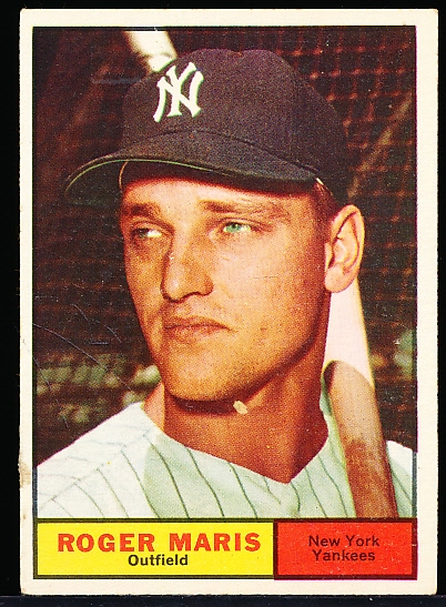 1961 Topps Baseball- #2 Roger Maris, Yankees