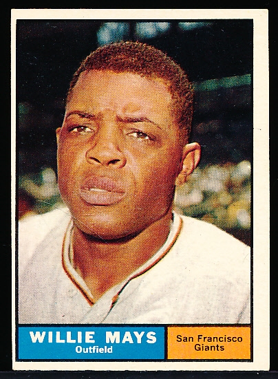 1961 Topps Baseball- #150 Willie Mays, Giants