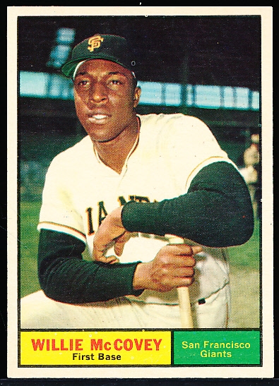 1961 Topps Baseball- #517 Willie McCovey, Giants