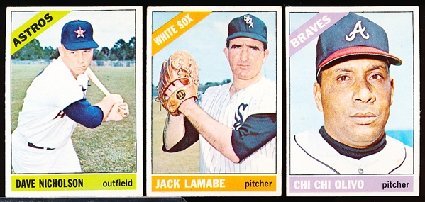 1966 Topps Bb- 3 Diff Hi#’s